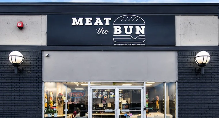 Meat The Bun West Edmonton restaurant at 9919 170 St NW - gourmet smash burgers
