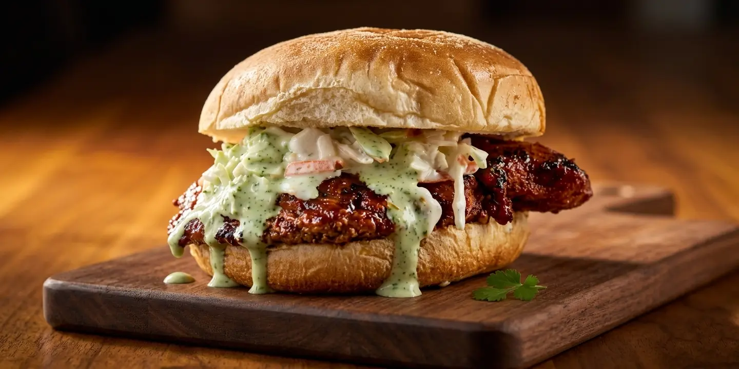 Tandoori Spicy Chicken Sandwich delivery to Summerside from Meat The Bun